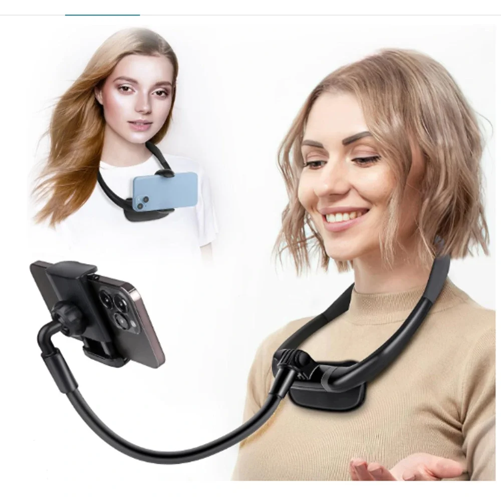 Hands Free Cell Phone Stand Neck Cell Phone Holder Flexible Universal Stand NEW